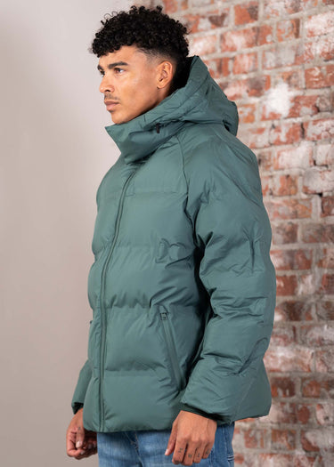 Lyle & Scott Jassen Welded wadding jacket - dark pine