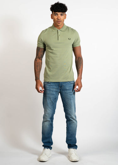 Fred Perry Polo's The fred perry shirt - olivmnt ngtgreen