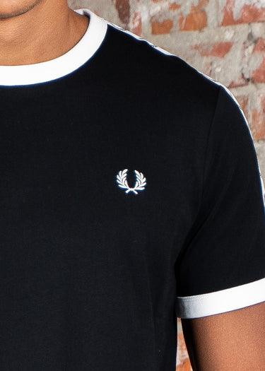 Fred Perry T-shirts Taped ringer t-shirt - black