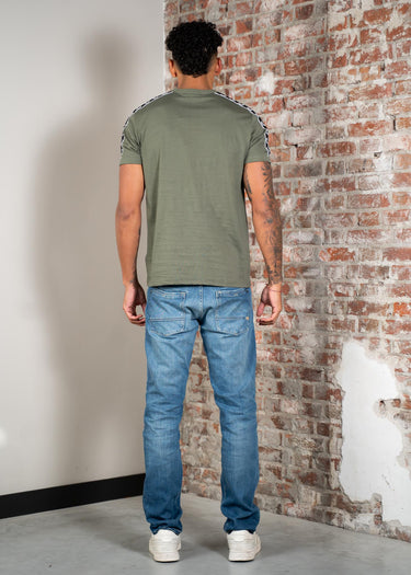 Fred Perry T-shirts Contrast tape ringer t-shirt - laurel wreath green black