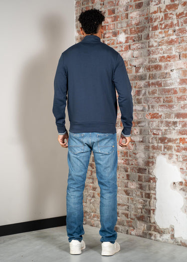 Fred Perry Truien Half zip sweatshirt - dark airforce light ice bayleaf