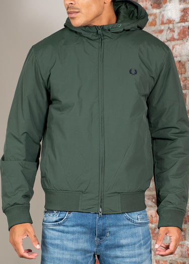Fred Perry Jassen Hooded brentham jacket - court green
