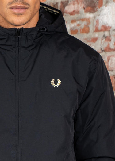 Fred Perry Jassen Hooded brentham jacket - black