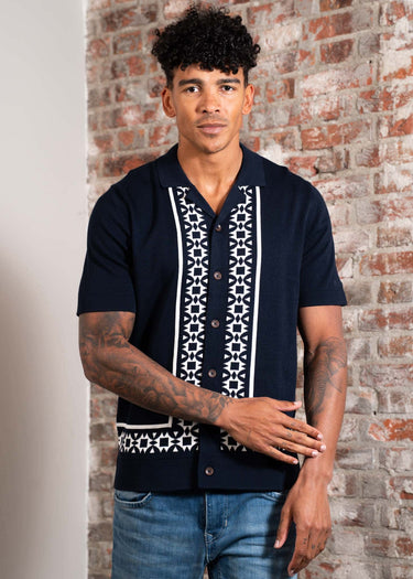 Ben Sherman Overhemden Border resort shirt - dark navy