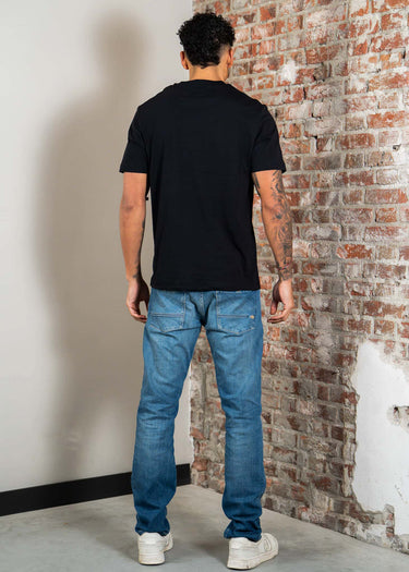 Napapijri T-shirts S box logo SS 1 - black beauty