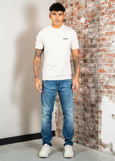 Napapijri T-shirts S small box ss - beige dimity