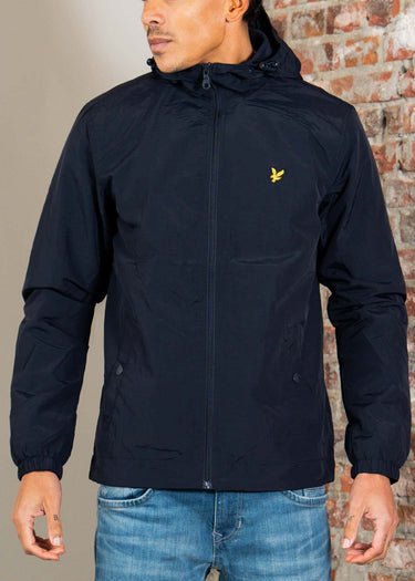 Lyle & Scott Jassen Zip through hooded jacket - dark navy