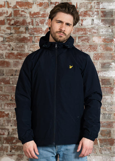 Lyle & Scott Jassen Zip through hooded jacket - dark navy