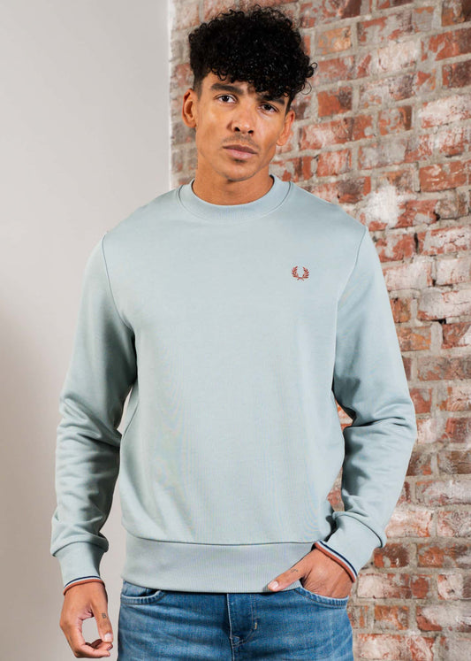 Fred Perry Truien Crew neck sweat-shirt - silver blue