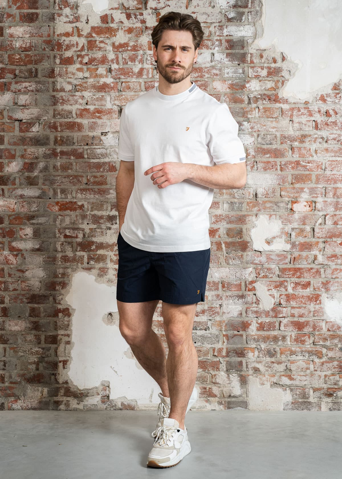 Farah Zwembroeken Colbert plain swim - navy