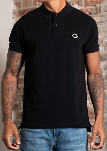 MA.Strum Polo's SS pique polo - jet black