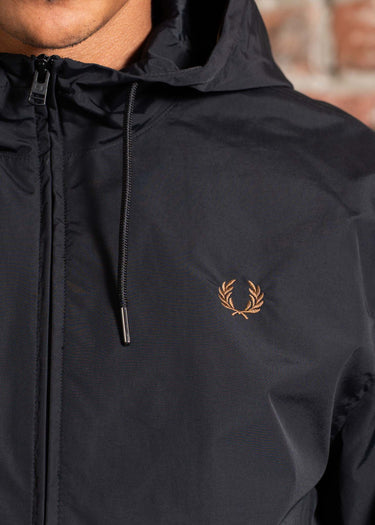 Fred Perry Jassen The hooded brentham jacket - black