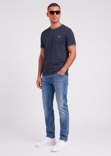 Twin tipped t-shirt - dark airforce ecru seagrass - 4