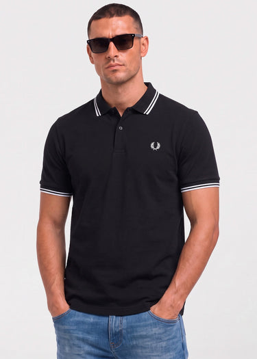 Fred Perry Polo's Twin tipped polo - black