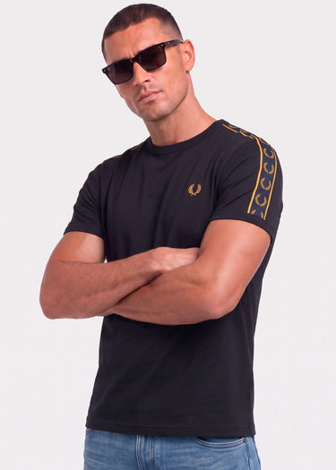 Contrast tape ringer t-shirt - navy - 6