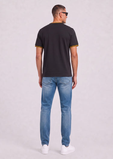 Fred Perry T-Shirts Twin tipped t-shirt - anchor grey golden