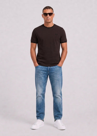 Fred Perry T-shirts Twin tipped t-shirt - rich brown black