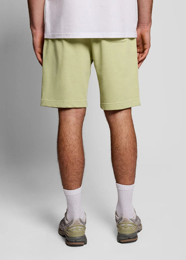 Lyle & Scott Korte Broeken Plain sweat short - herb green
