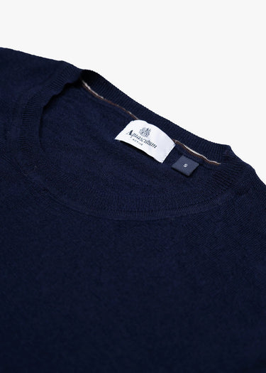 Aquascutum Truien Merino wool active patch - navy