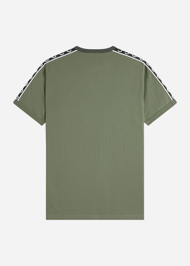 Fred Perry T-shirts Contrast tape ringer t-shirt - laurel wreath green black