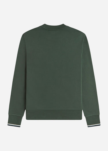 Fred Perry Truien Crew neck sweatshirt - crtgrn snwt nvy