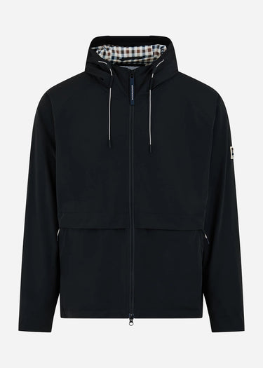 Aquascutum Jassen Shell sp hooded jacket - black