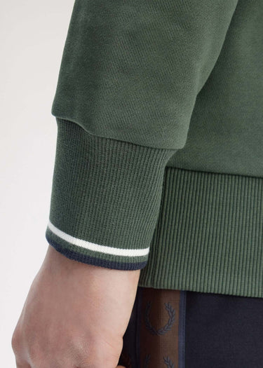 Fred Perry Truien Crew neck sweatshirt - crtgrn snwt nvy