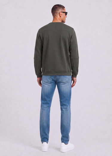 K-Way Pullover Nael brushed pc - green blackish