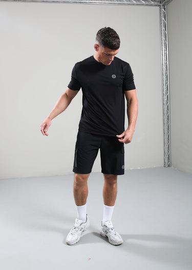 Marshall Artist Korte Broeken Trail cargo short - black