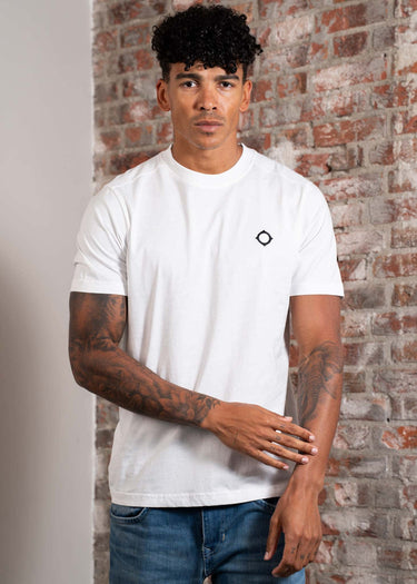 MA.Strum T-shirts SS icon tee - optic white