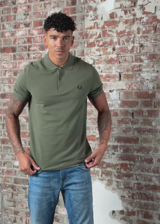 Fred Perry Polo's Plain polo - laurel wreath green black