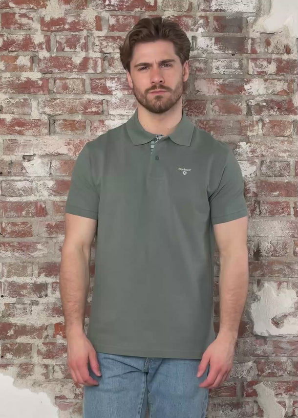 Barbour Polo's Barbour tartan pique polo shirt - vintage teal