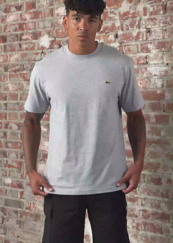 Lacoste T-shirts Cotton t-shirt - silver chine