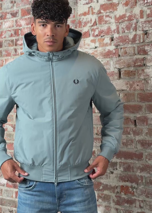Fred Perry Jassen Hooded brentham jacket - stockport blue