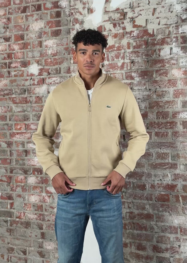 Lacoste Vesten Brushed fleeced zip - viennese