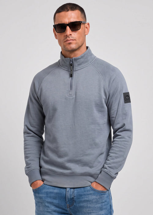 Siren quarter zip sweat - storm grey