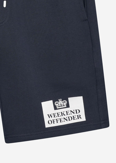 Weekend Offender Korte Broeken Action sweat short - navy