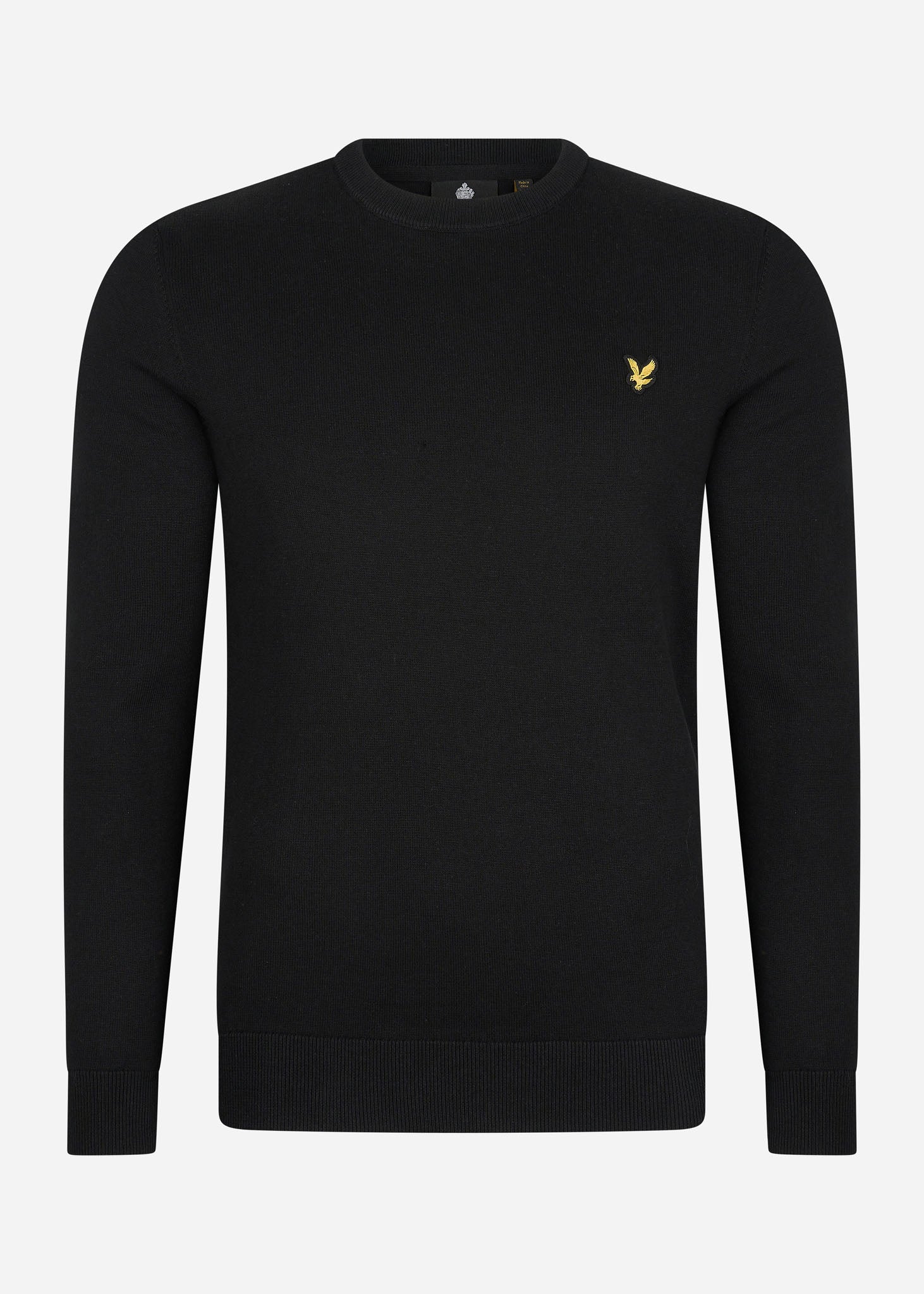 Lyle & Scott Truien Cotton crew neck jumper - jet black
