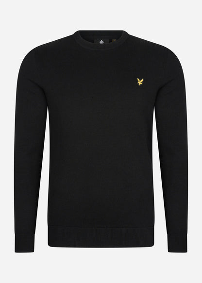 Lyle & Scott Truien Cotton crew neck jumper - jet black