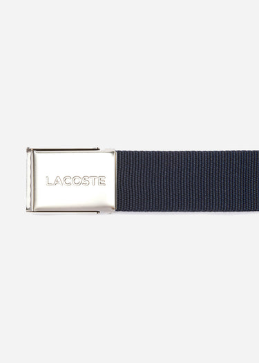 Lacoste Riemen  Leather goods belt - navy blue 